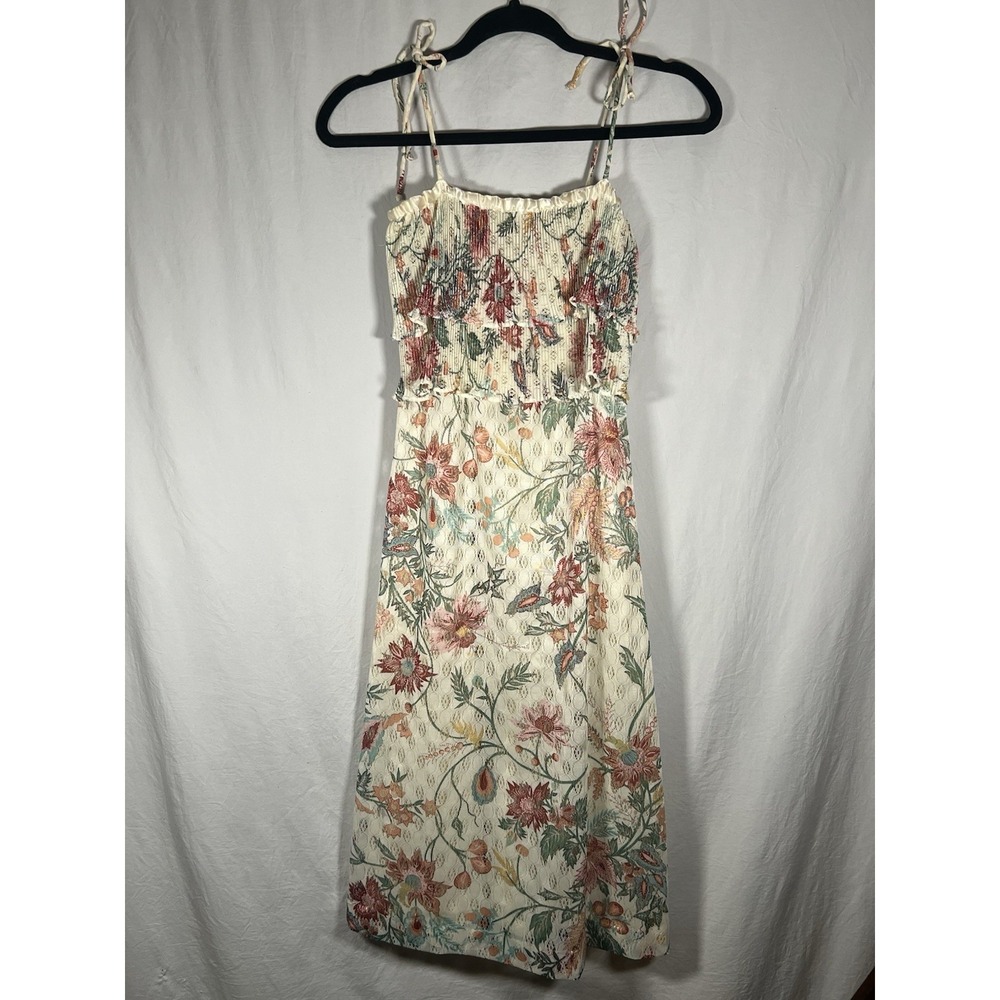 VNG Vicky Vaughn Lace Floral Print Dress Size 7‎ Union Made Fairy Feminine